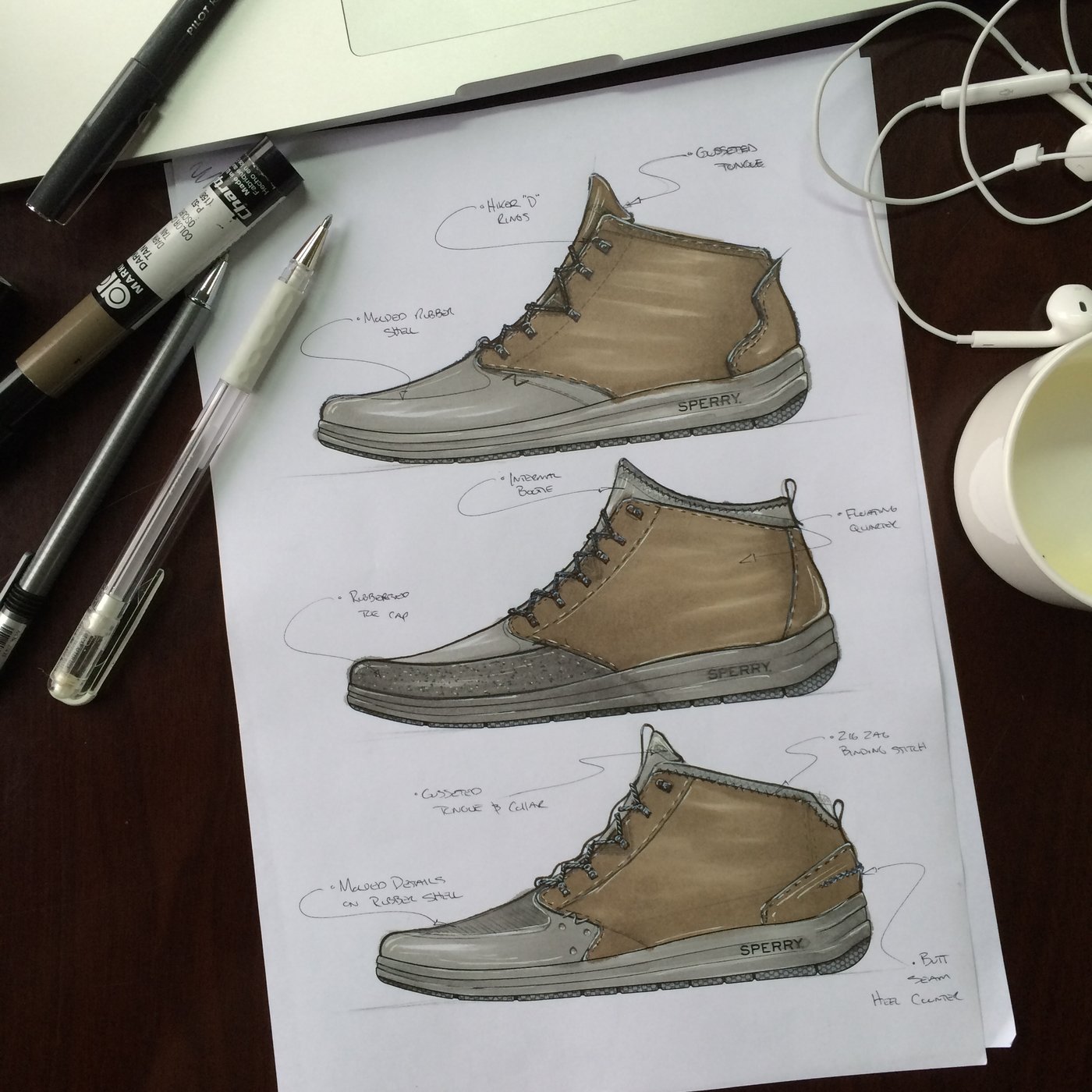 Footwear Renderings by Matt O'Connor at