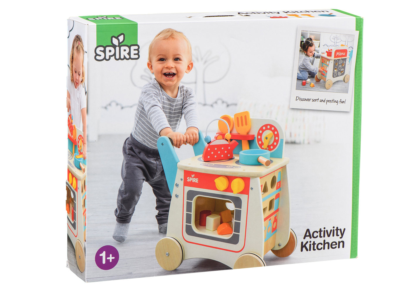 elc wooden activity kitchen