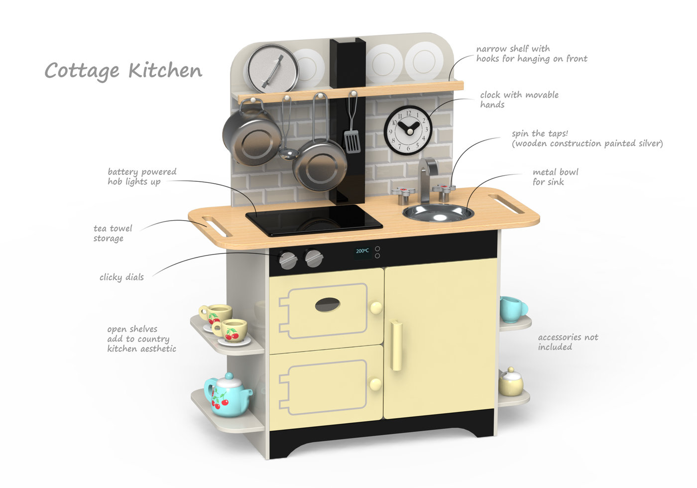 English Country Cottage themed play kitchens by Justin Worsley at ...