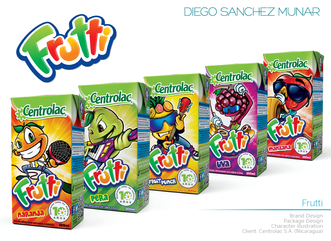 Frutti Beverage - Centrolac (Nicaragua) by Diego Sanchez at Coroflot.com