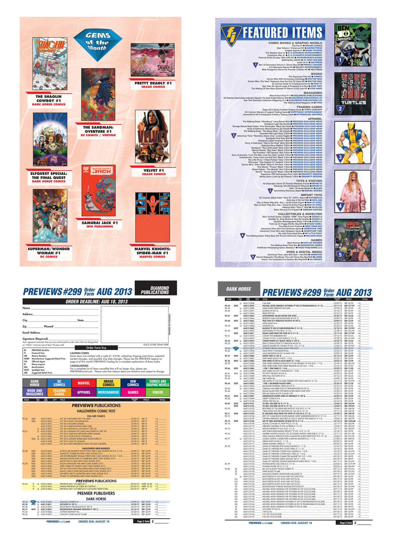 Diamond Comic Distributors Work by Marina Feeser at