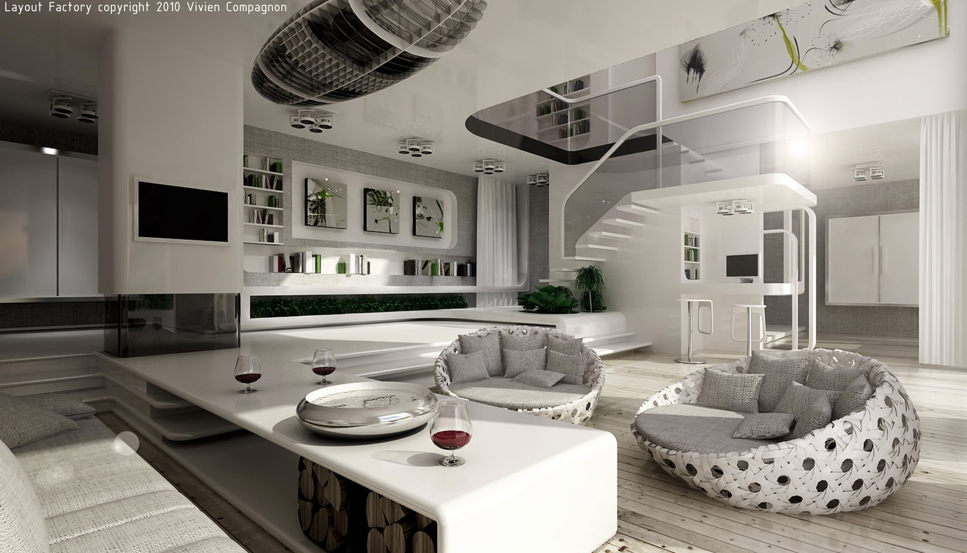 Design private interior by Vivien Compagnon at Coroflot.com