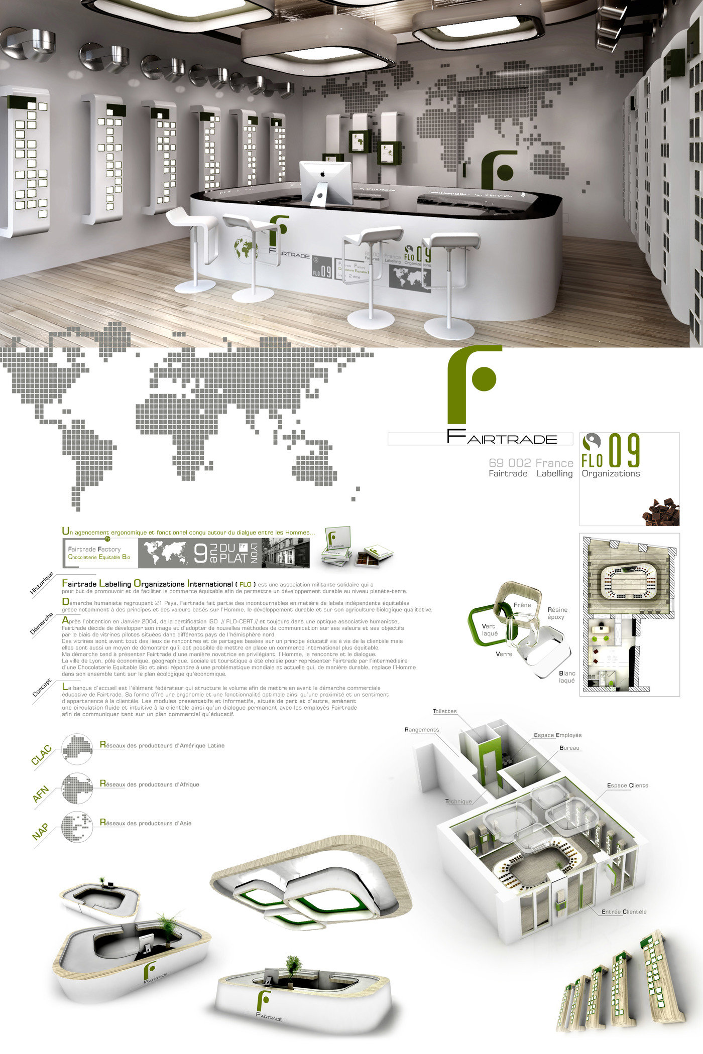 Design public interior by Vivien Compagnon at Coroflot.com