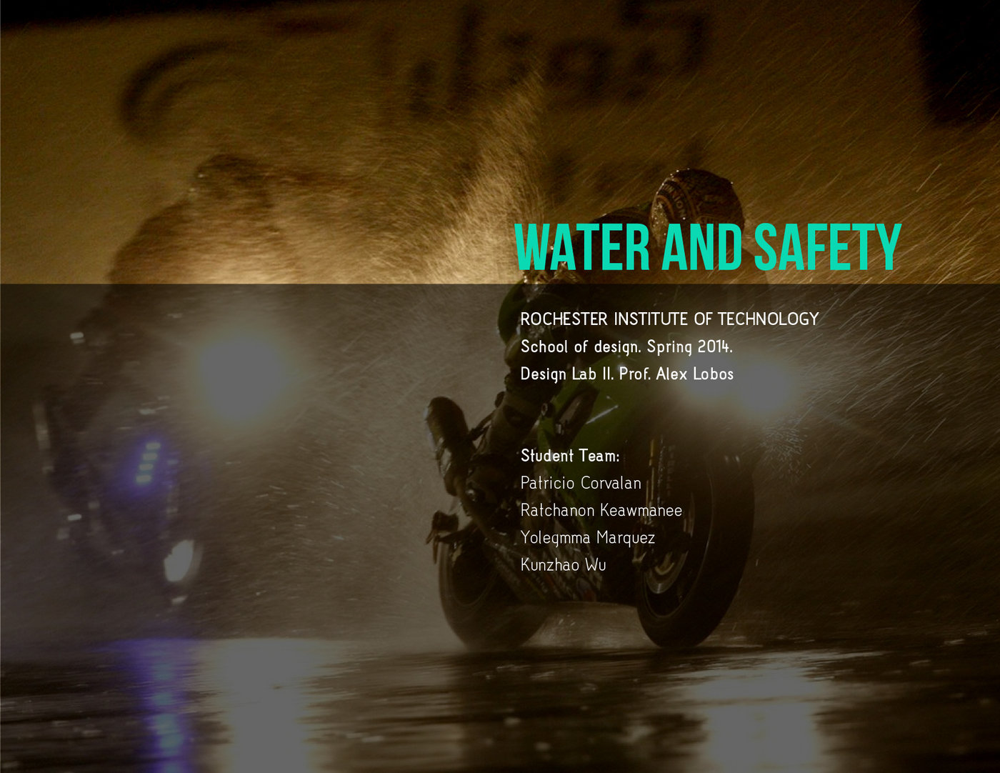 Rain and Safety / CThrough / Motorcycle Rain Helmet by Patricio