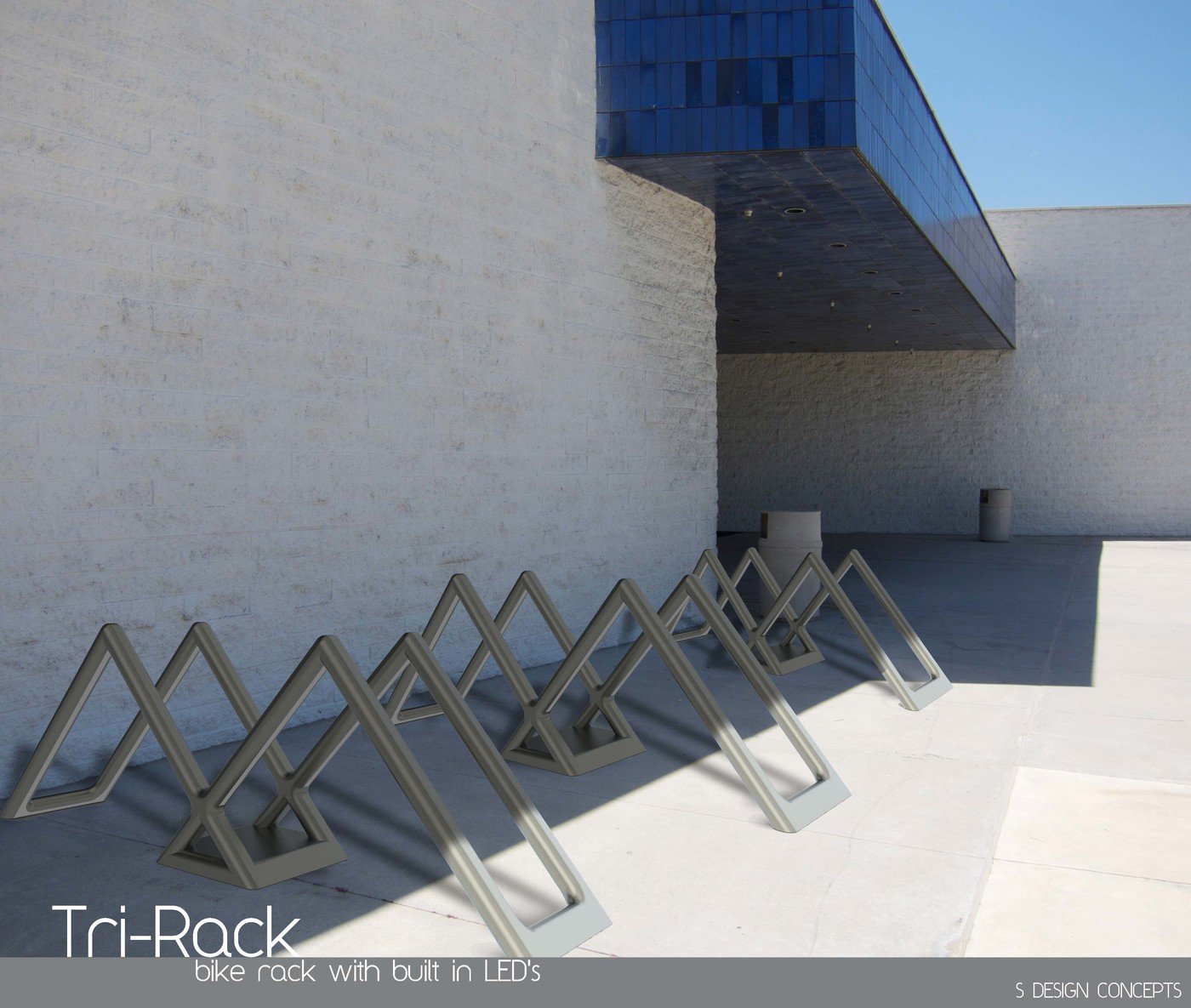 Tri-Rack-bike rack by Michael Shrewsbury at Coroflot.com