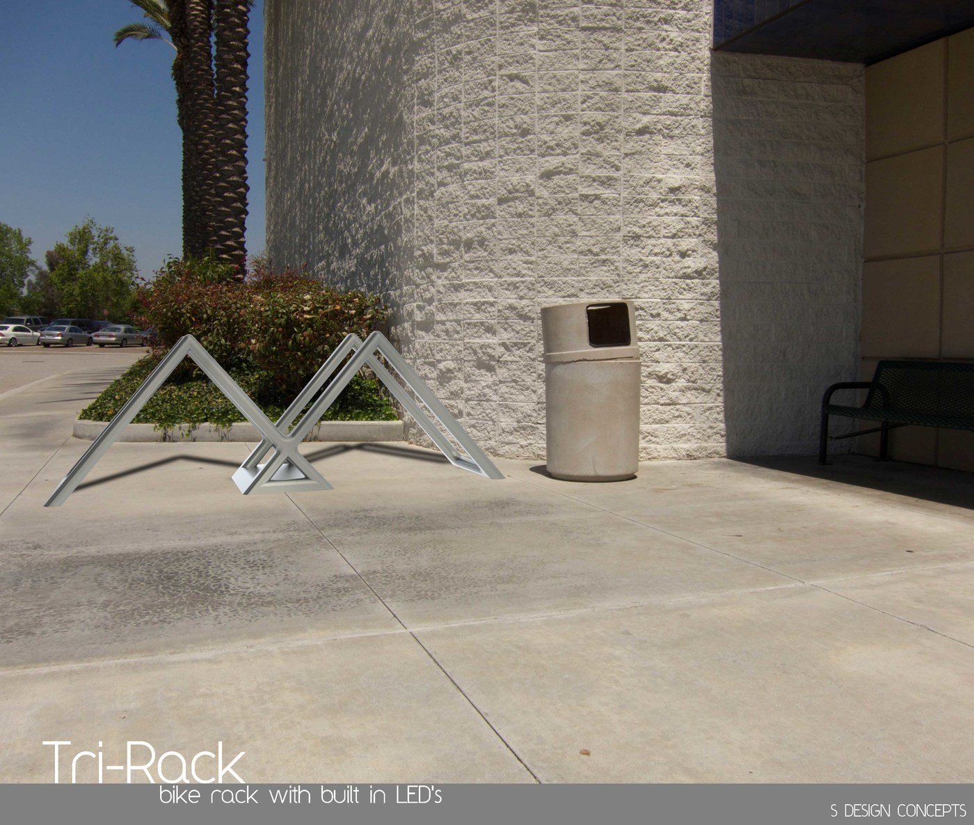 Tri-Rack-bike rack by Michael Shrewsbury at Coroflot.com