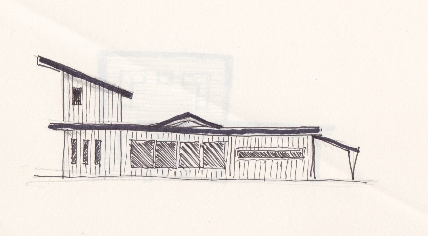 Architectural Sketches by Greg Goldstone at
