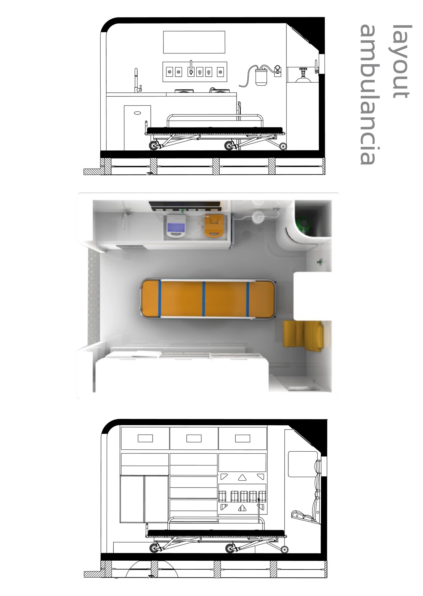 Ambulance Layout by Andrea Cuesta at