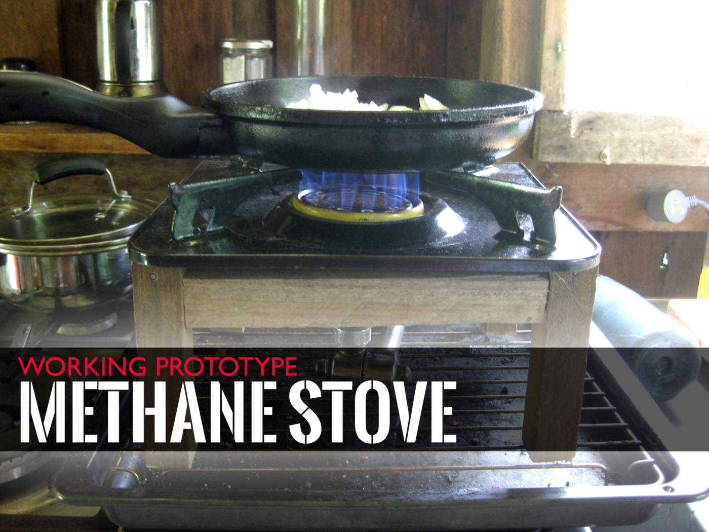 Methane stove prototype by Julian Martin at