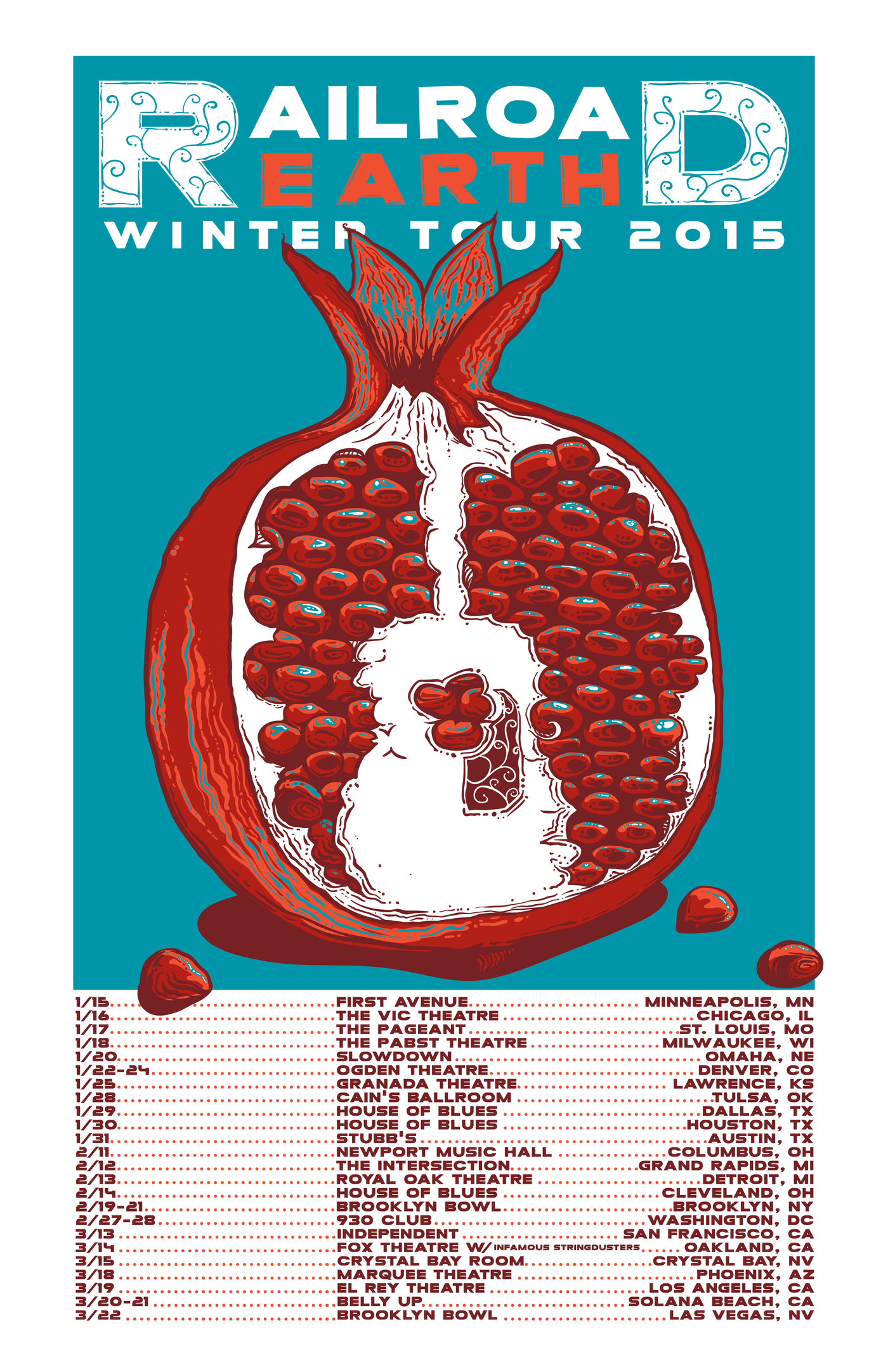 Railroad Earth Posters by Chris Shaw at