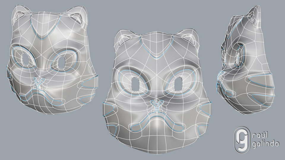 3D printed Anais Paintball Mask by Raul Galindo at