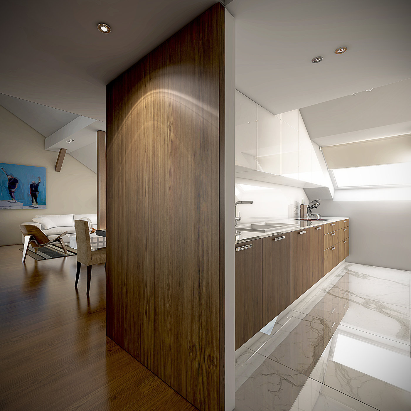 loft apartment Vienna by Jozef Gogola at