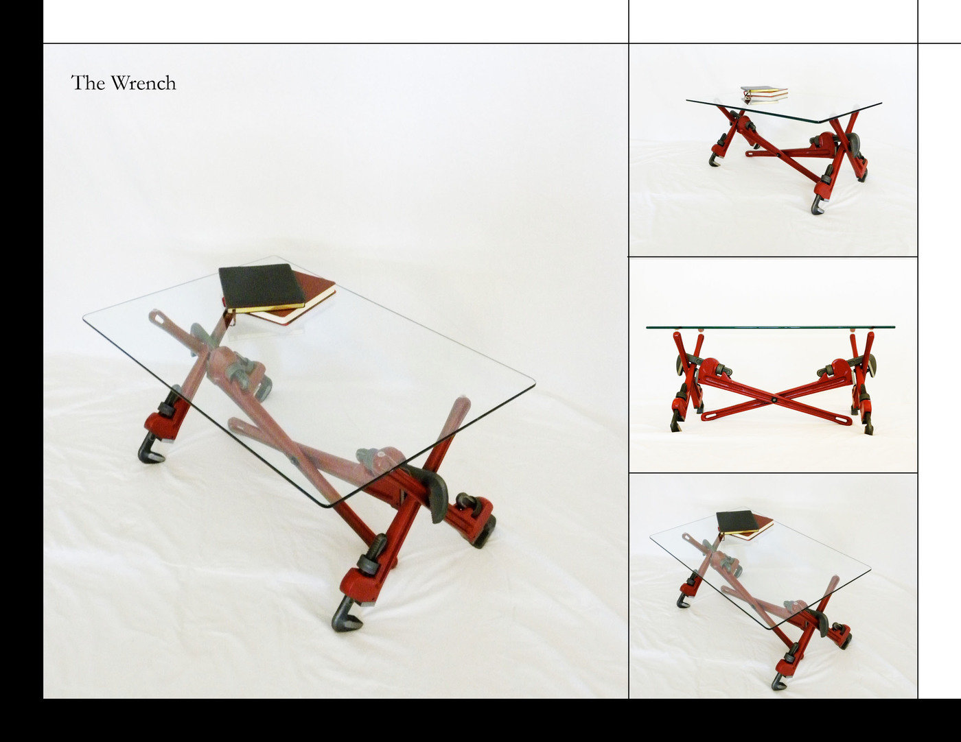 Pipe Wrench Coffee Table by Jonathan Niemuth at