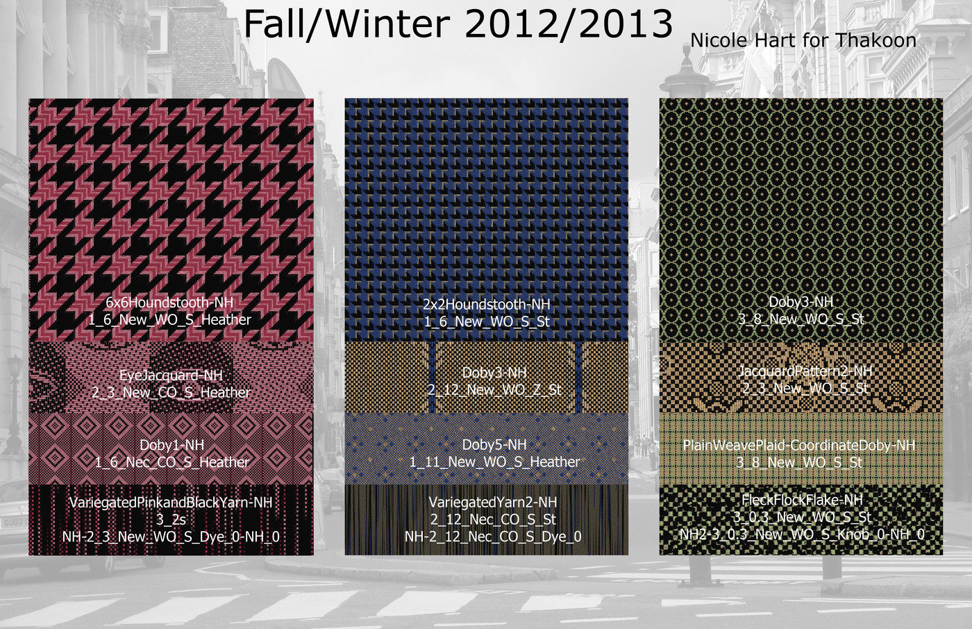 Digital Woven Textiles by Nikki Hart at