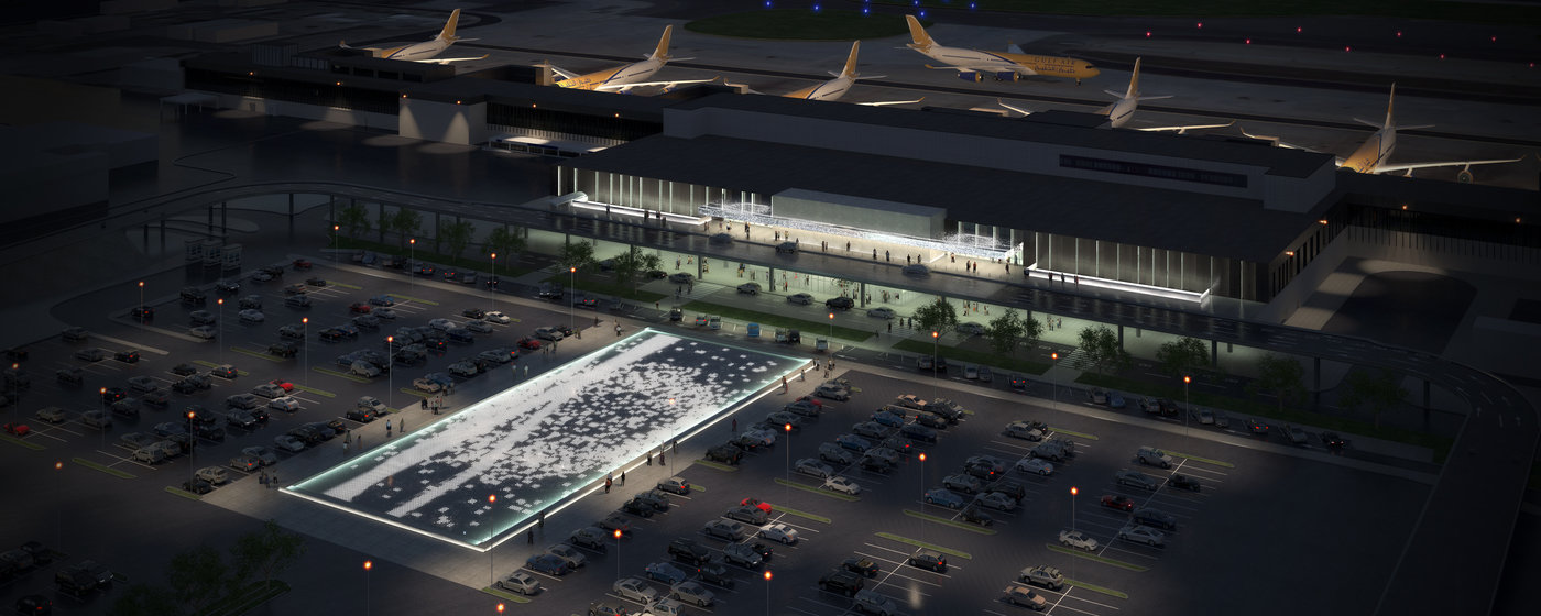 Airport Renderings by Oliver De La Rama at
