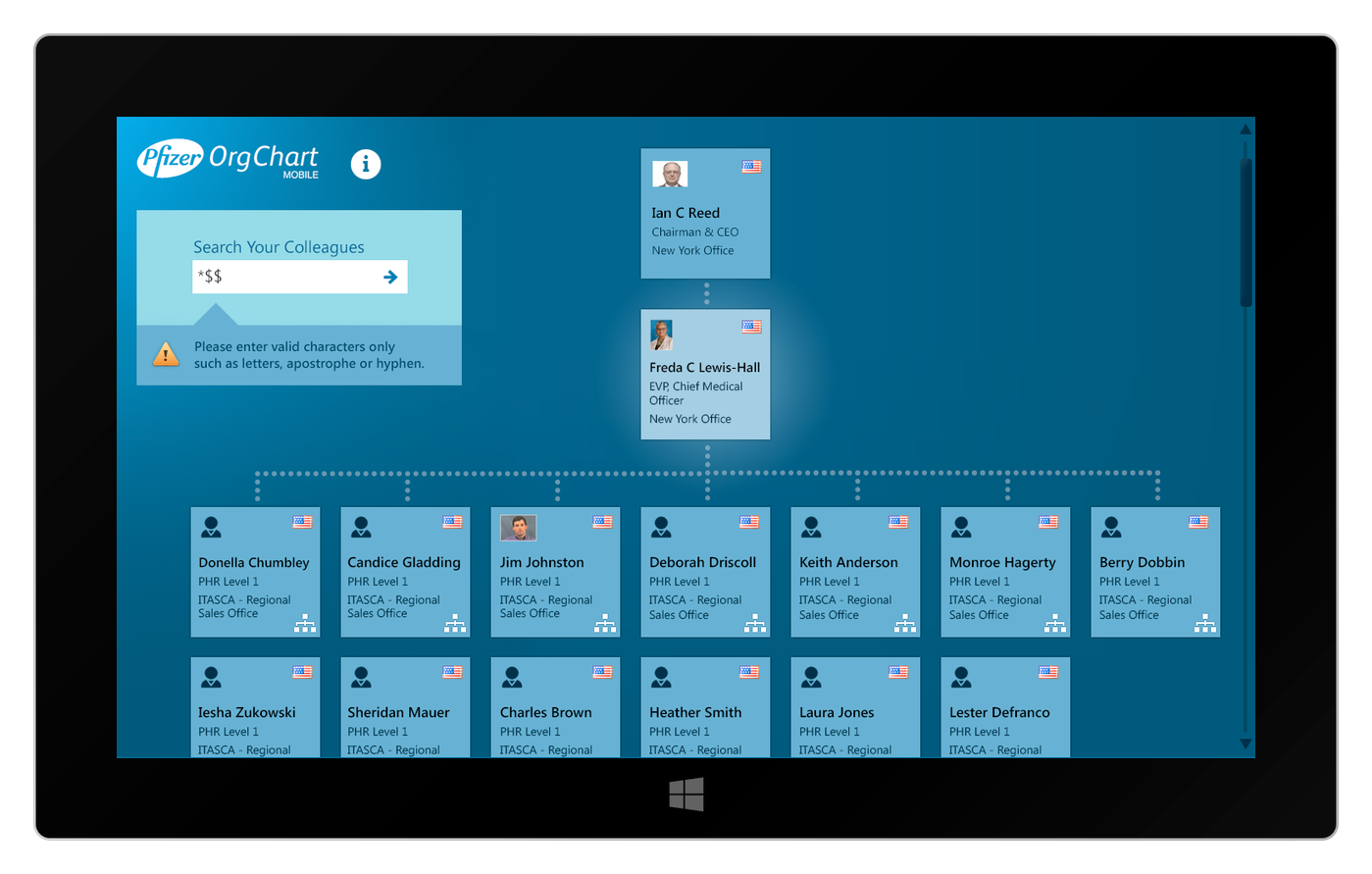 Pfizer Organizational Chart