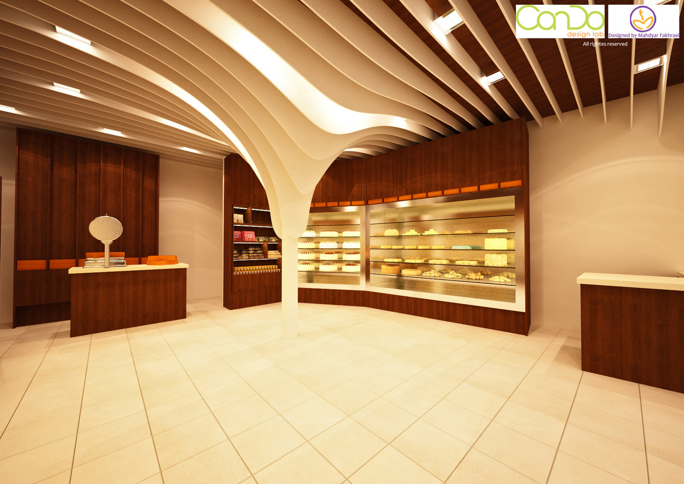 Confectionery Interior Design by Mahdyar Fakhraei at Coroflot.com