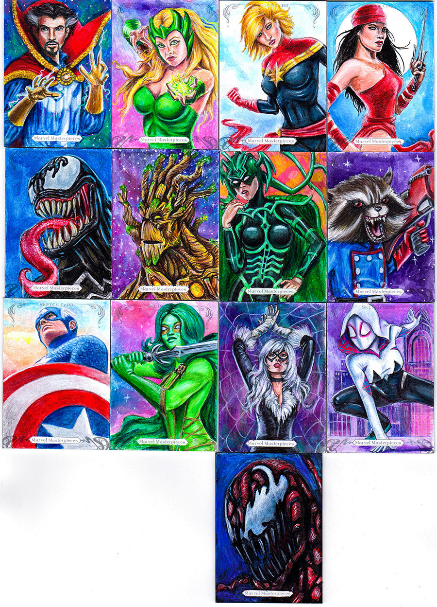 UPPERDECK - Marvel Masterpieces 2018 by Monica Ravenwolf at 
