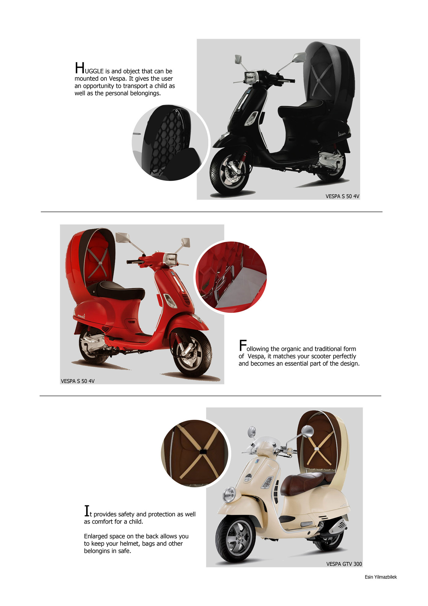 Vespa Child Seat by Esin Yilmazbilek at