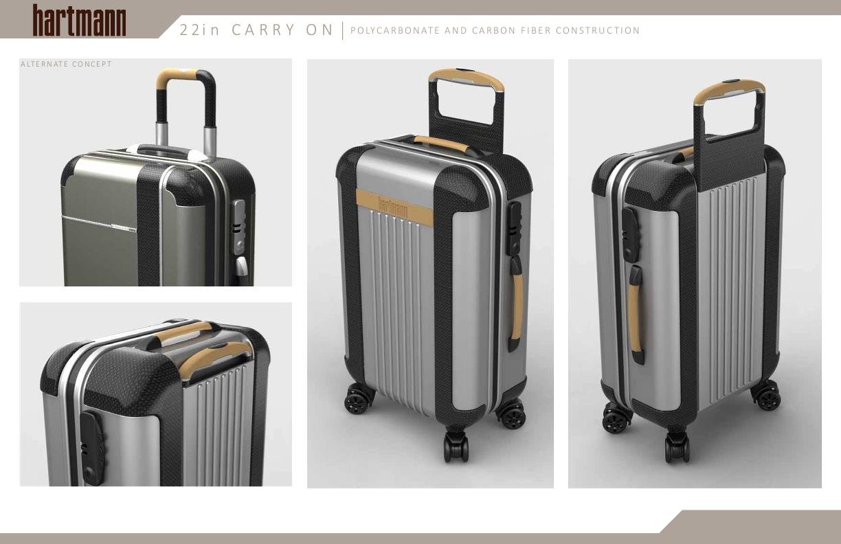 Hartmann, 22in carryon concept by Kevin Wolff at