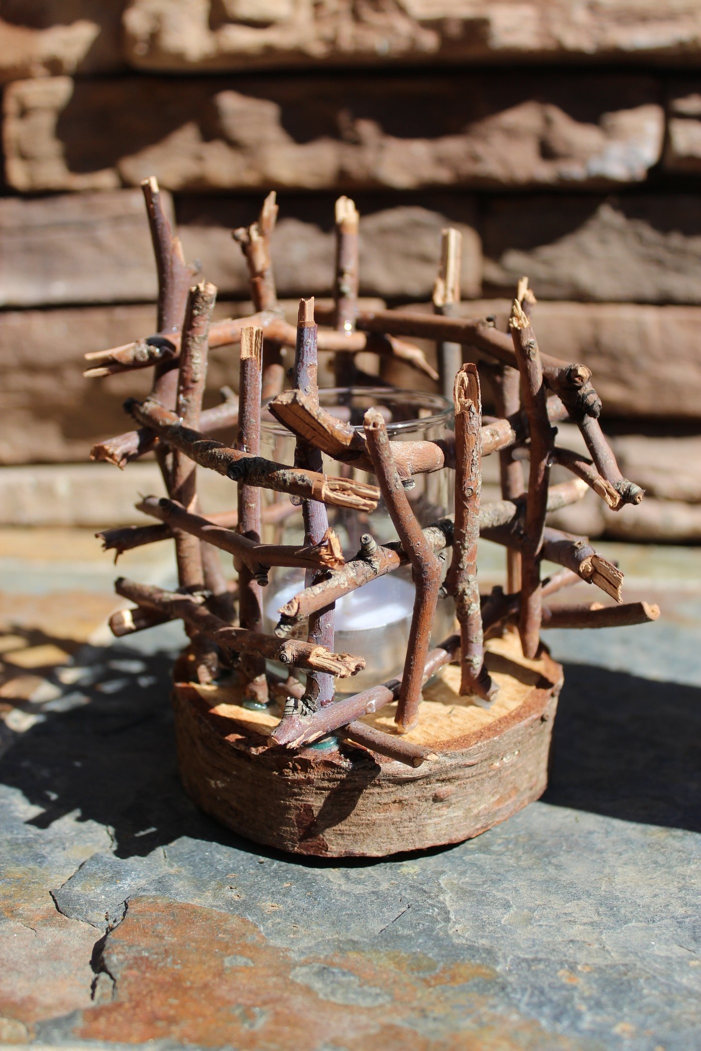 Earthy Candle Holder by Jessicalina Orozco at