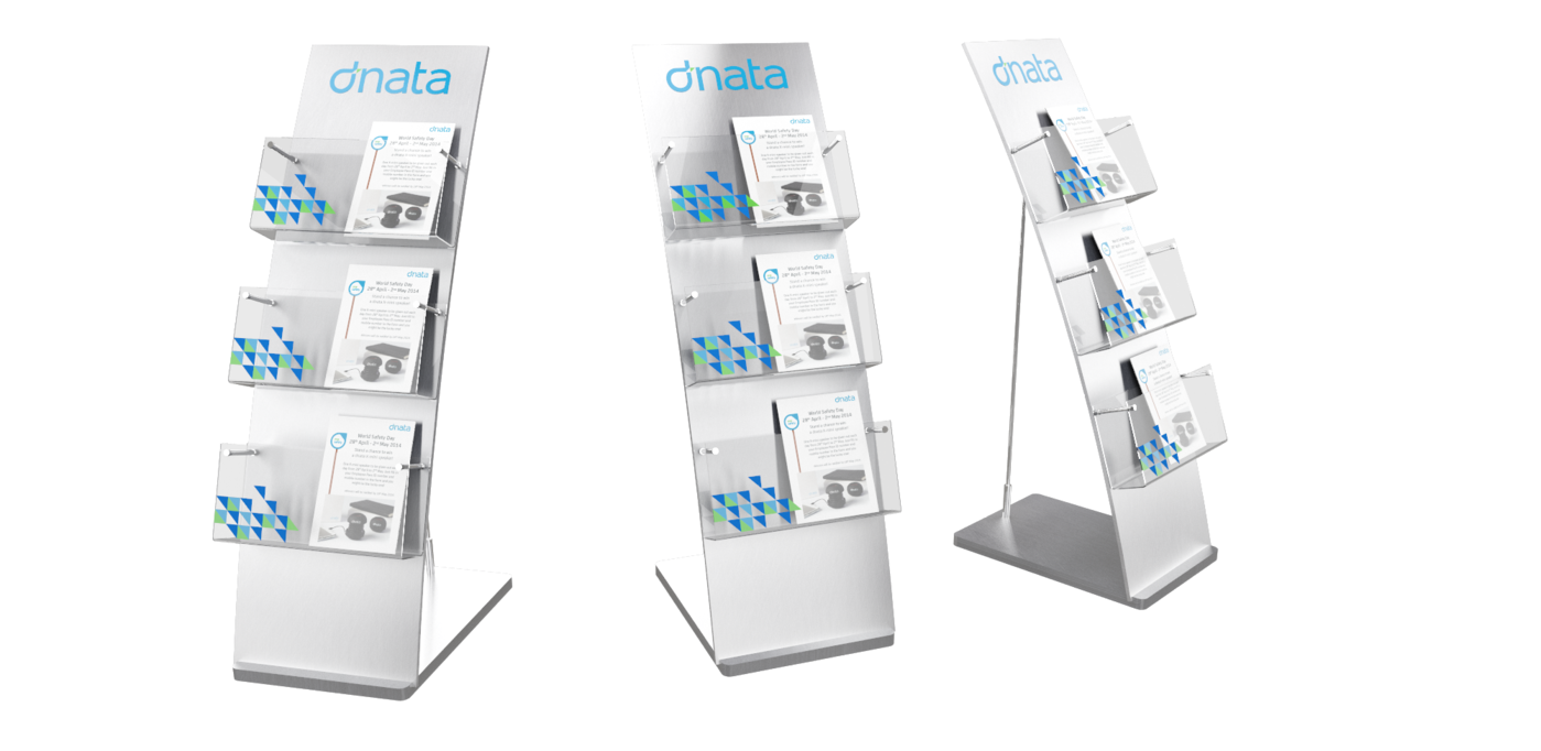 Dnata Brochure Rack Display Design 2015 by Hendra Susanto at