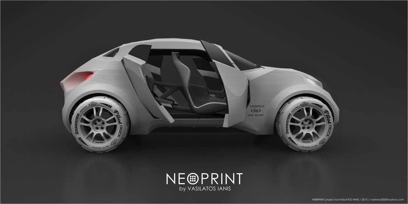 3D Printed street car by vasilatos ianis at Coroflot.com