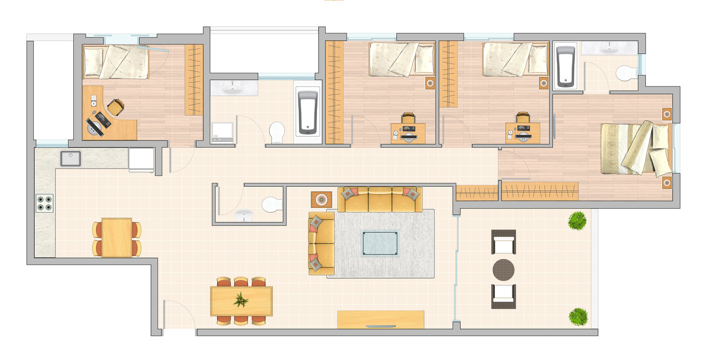 Floor plans by Alberto Talens Fernández at Coroflot.com