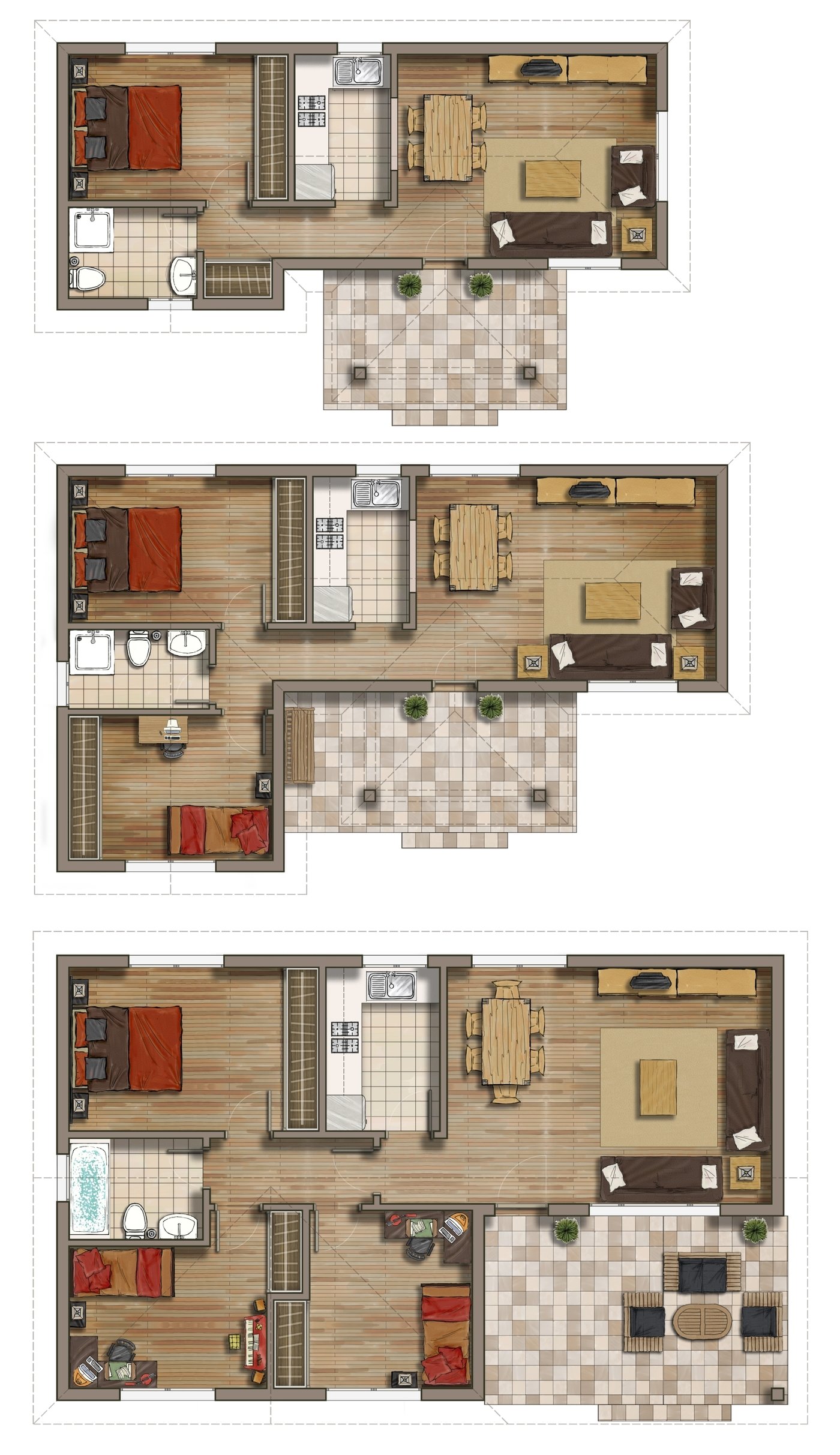 Floor plans by Alberto Talens Fernández at Coroflot.com