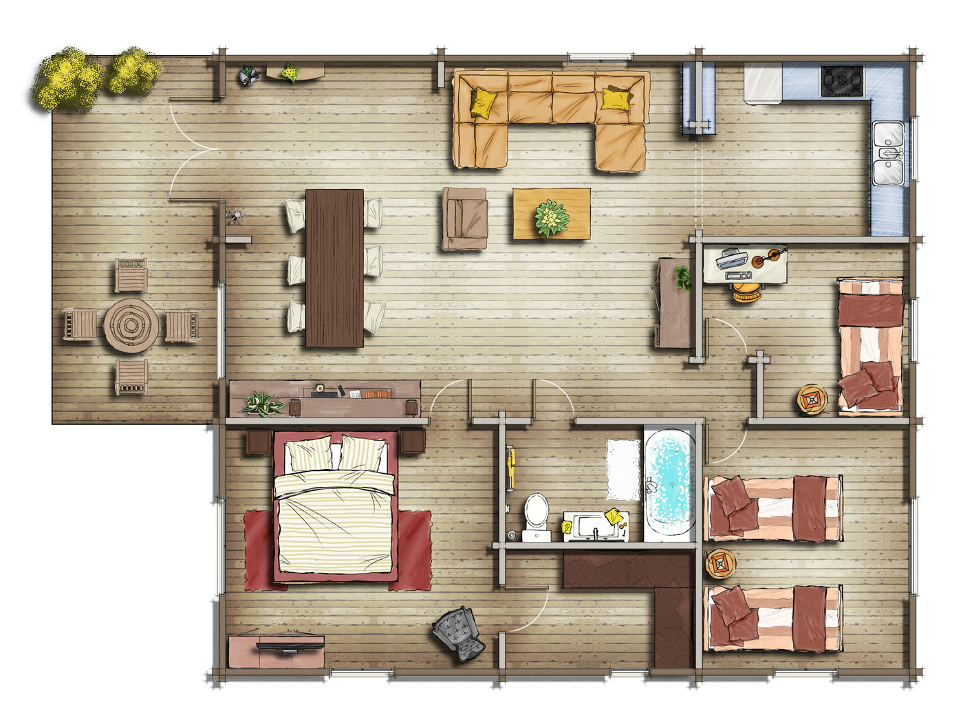 Floor plans by Alberto Talens Fernández at Coroflot.com