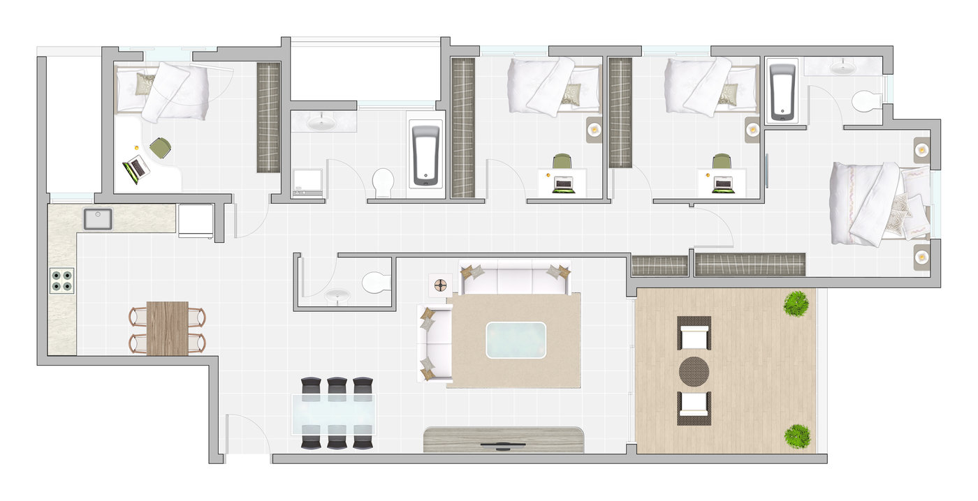 Floor plans by Alberto Talens Fernández at Coroflot.com