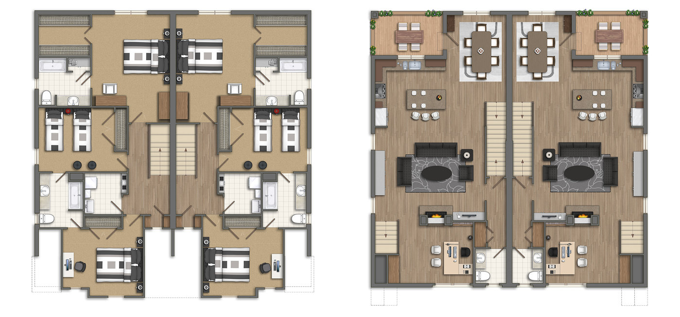 Floor plans by Alberto Talens Fernández at Coroflot.com