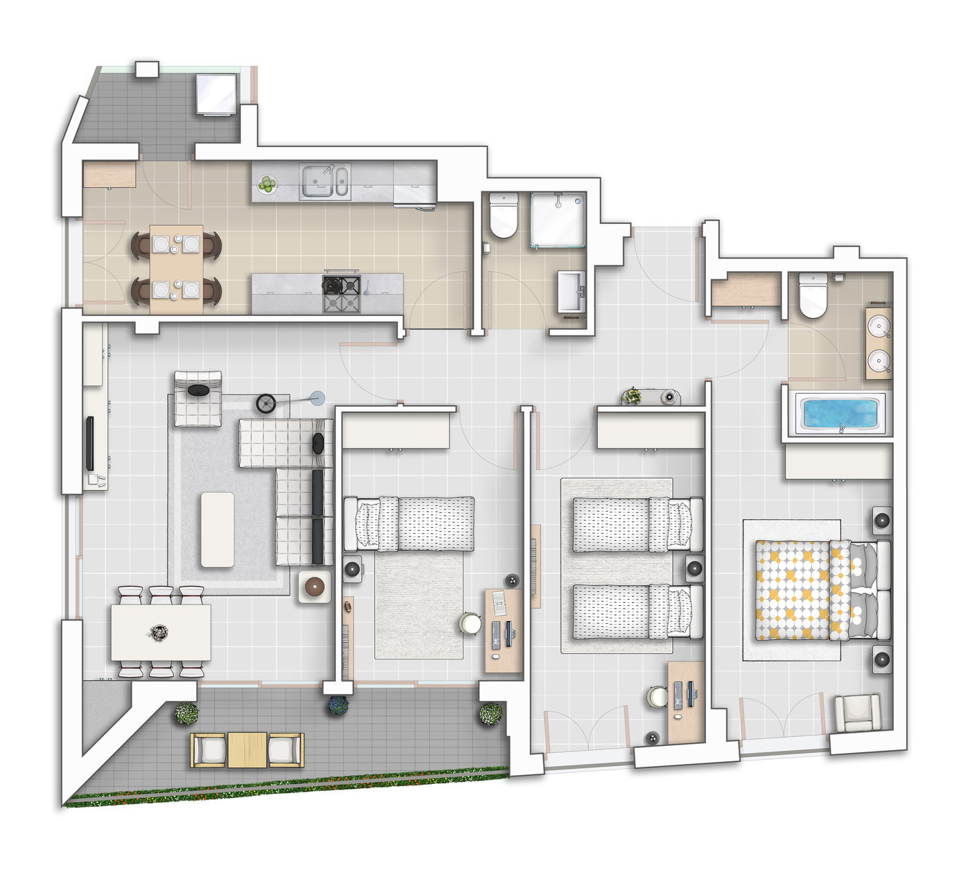 Floor plans by Alberto Talens Fernández at Coroflot.com