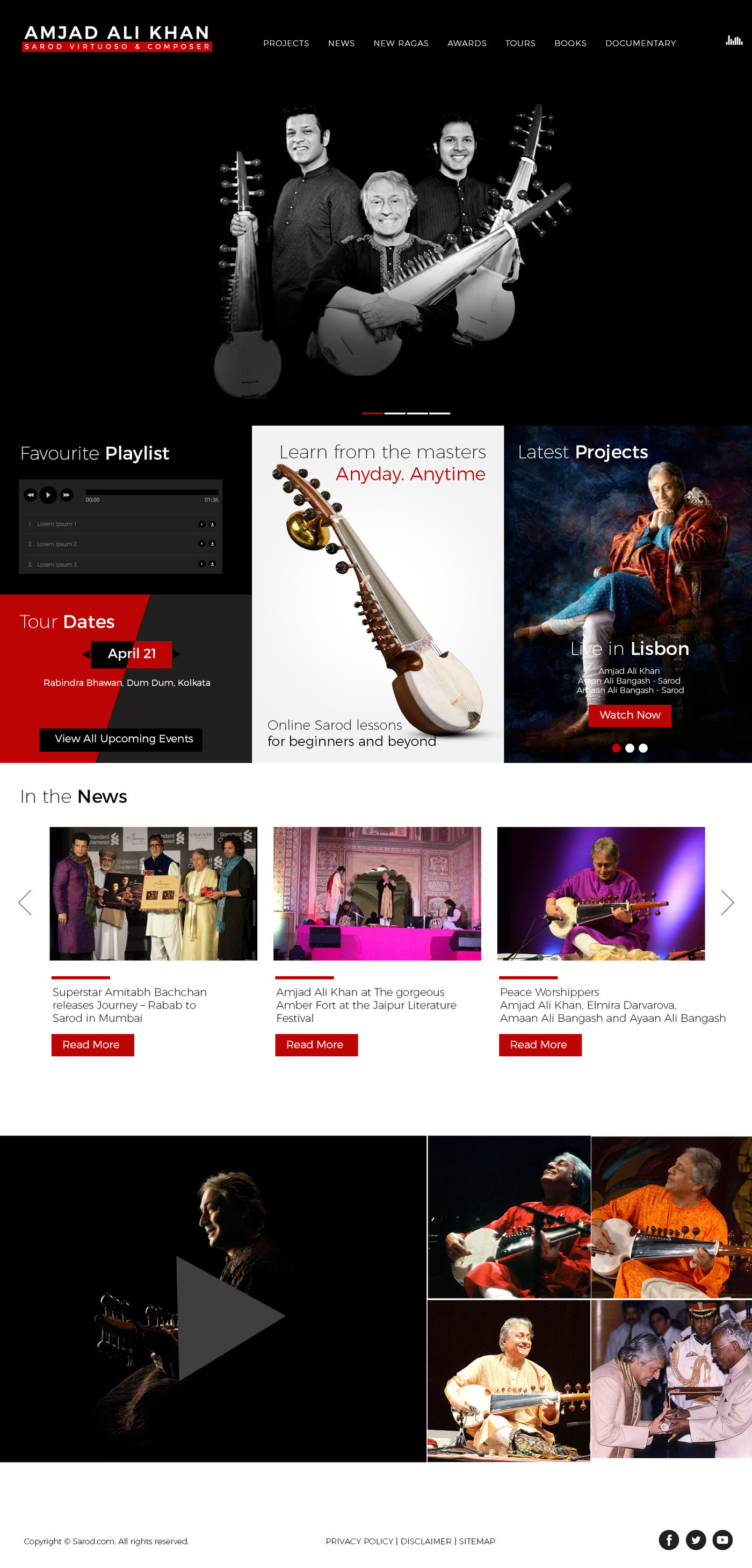 Sarod site Mockup by Rinky Takker at
