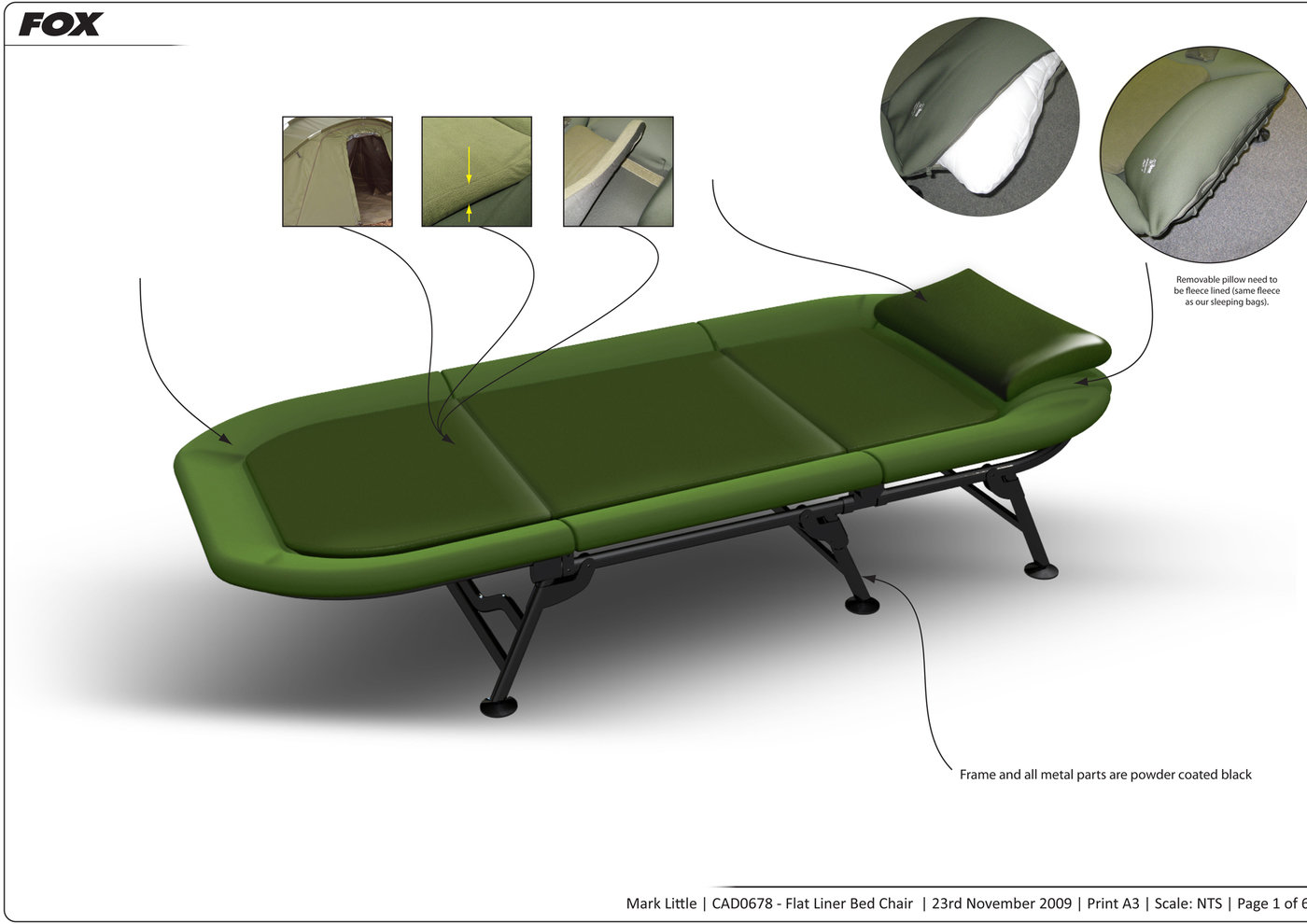 fox fx bedchair bag