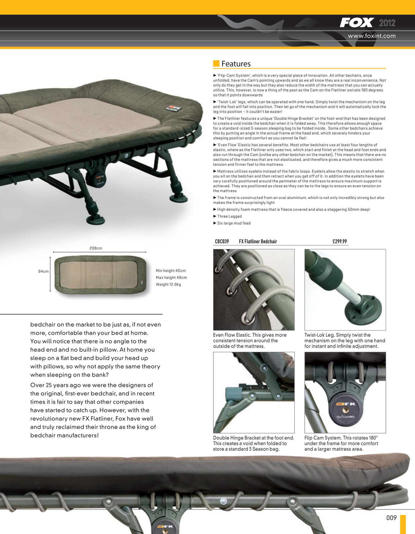 fox fx bedchair bag