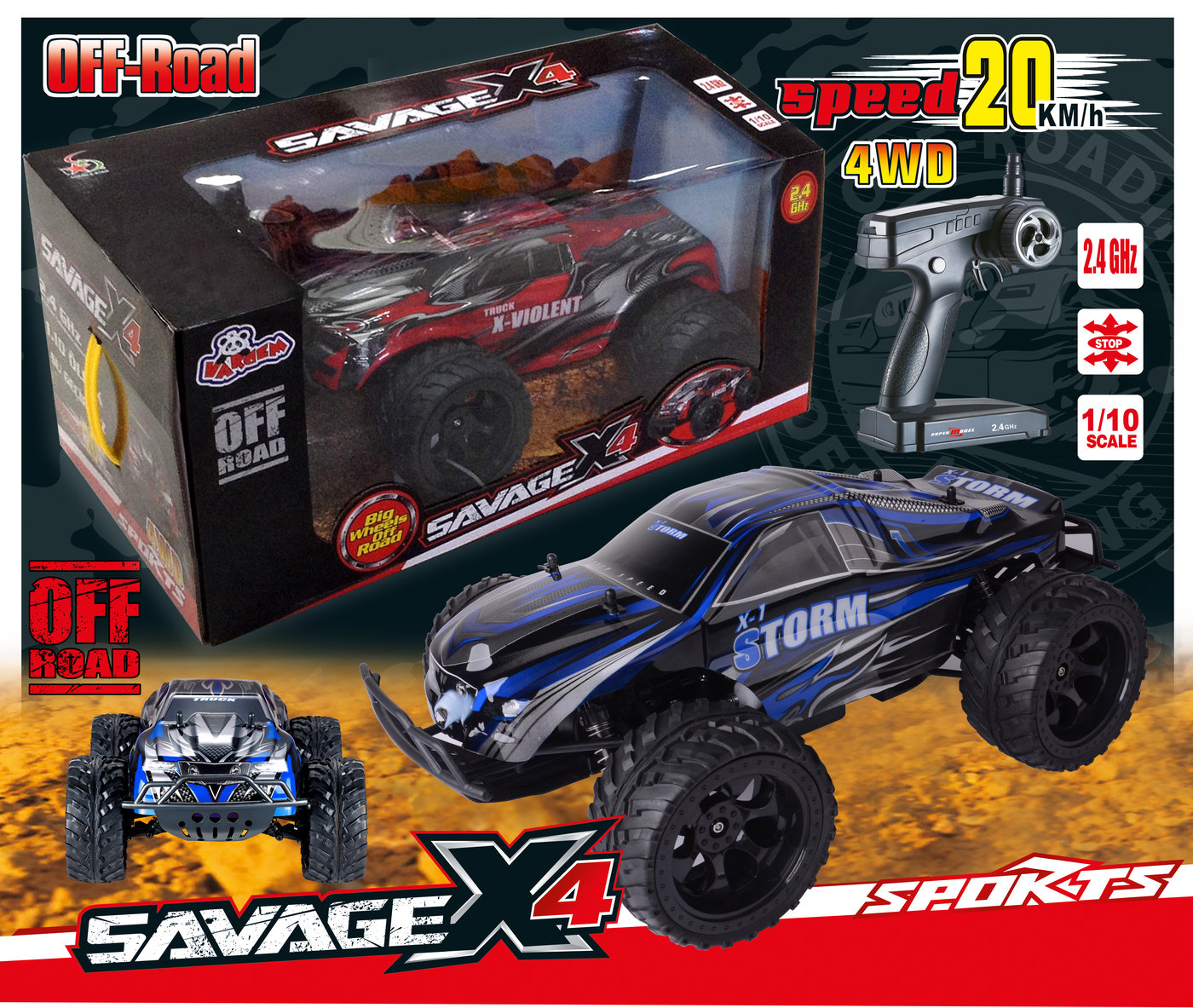 SAVAGE X4 - Remote Control CAR - TOY by ismail parlak at Coroflot.com