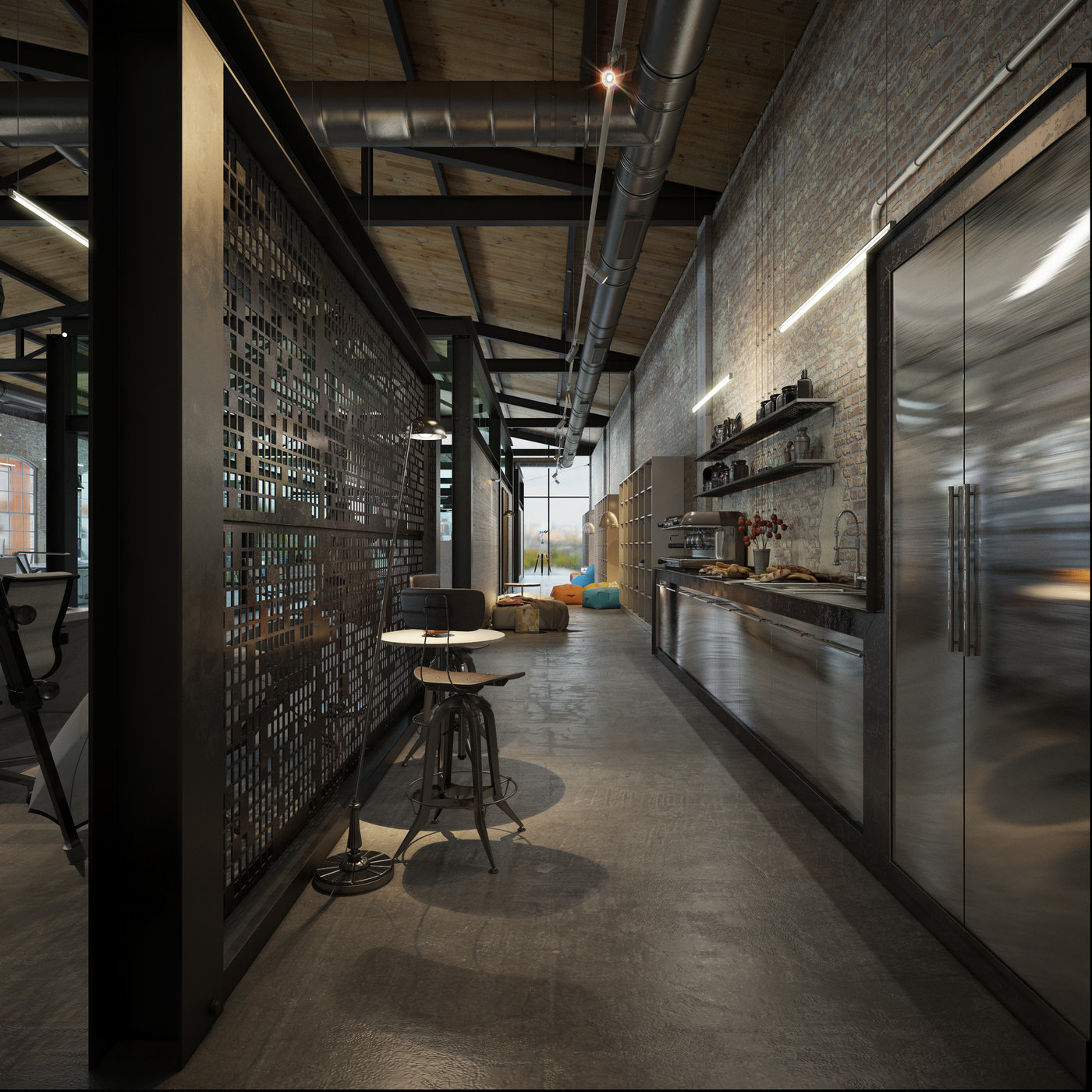 Loft Office design by Dimitar Gongalov at Coroflot.com