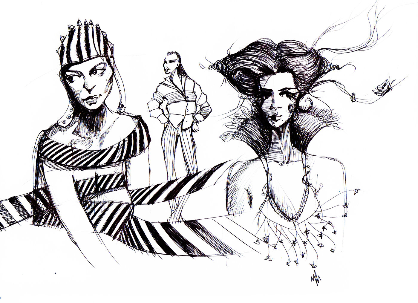 Fashion sketches by yong hwan Kwon at Coroflot.com