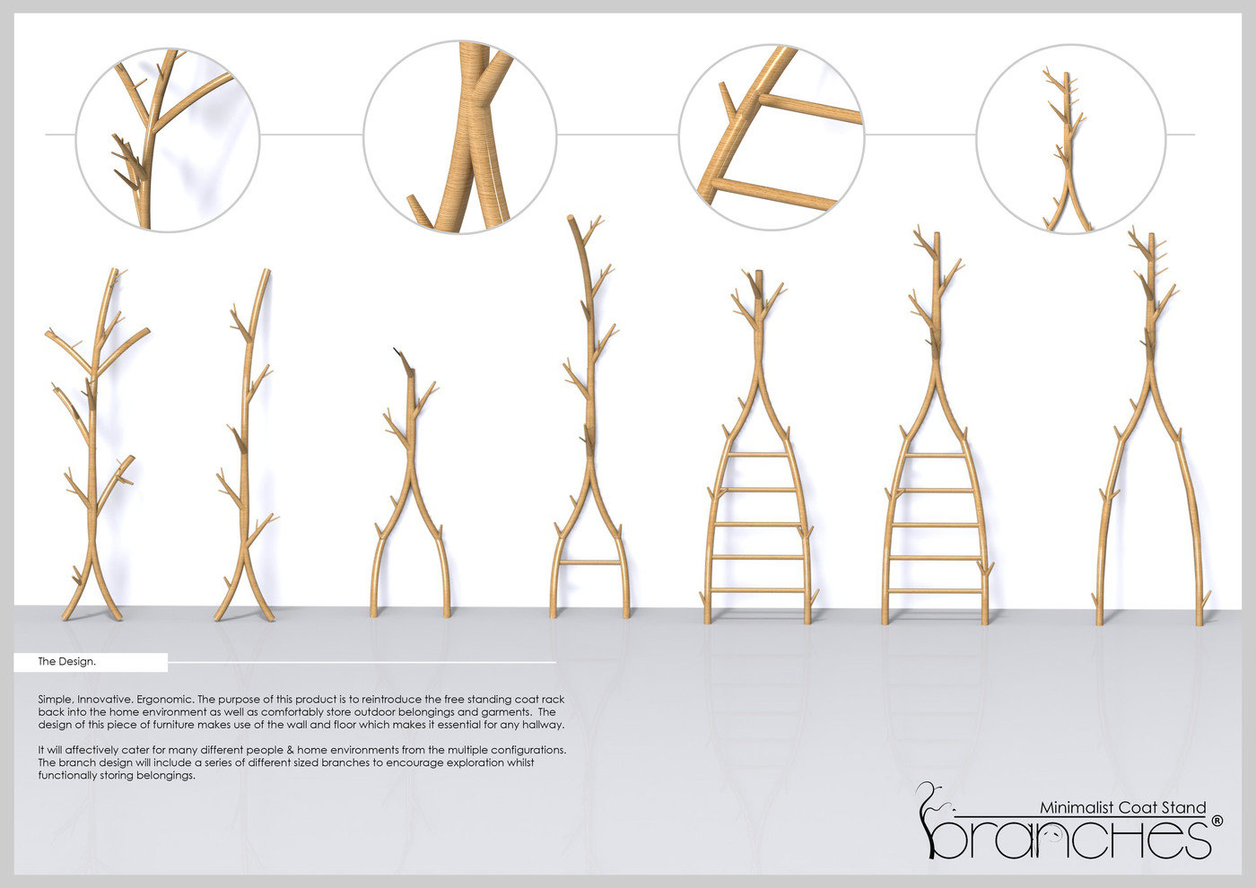 Initial Branch Coat Stand by Shahzad Ali at Coroflot.com