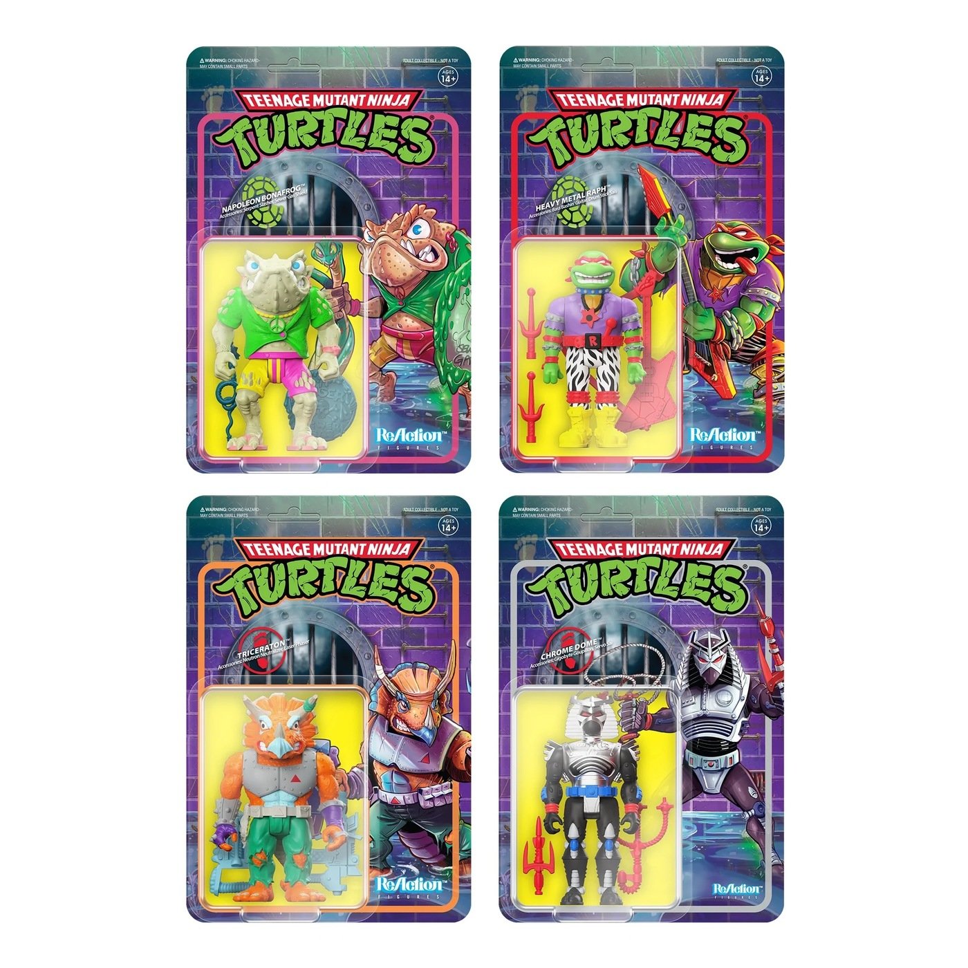 Figurine TMNT Super7 ReAction - Mondo Gecko - Tortues Ninja - Occasion