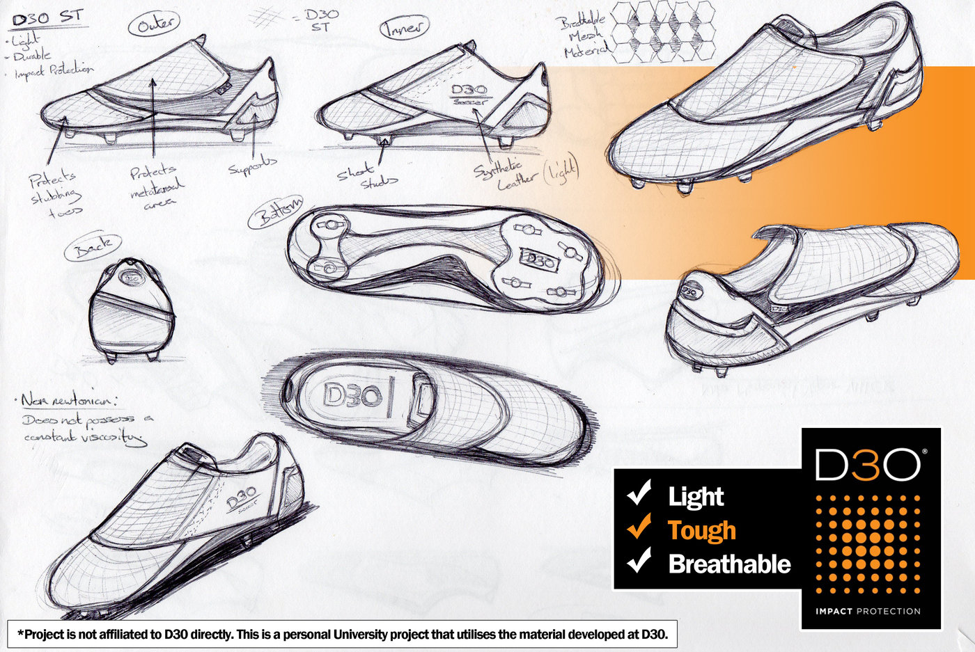 Design Project Brawn Football Boot by Tom McCluskey at