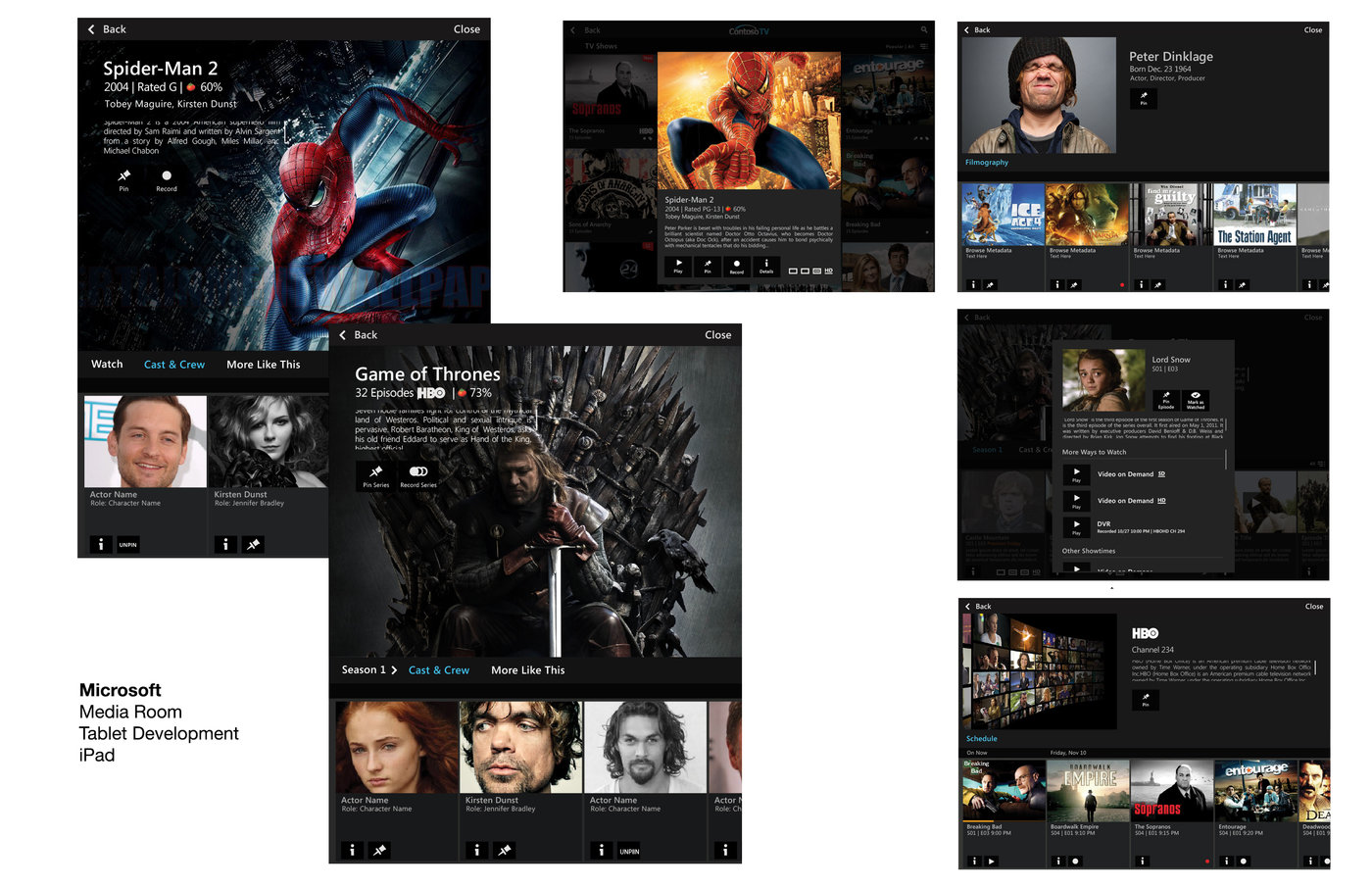 Microsoft Mediaroom Mobile by Marcela Cabrera at Coroflot.com