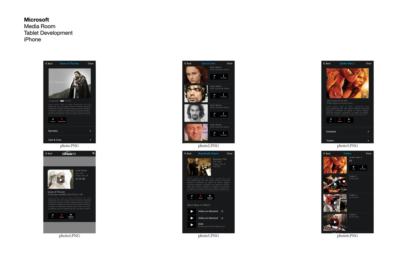 Microsoft Mediaroom Mobile by Marcela Cabrera at Coroflot.com