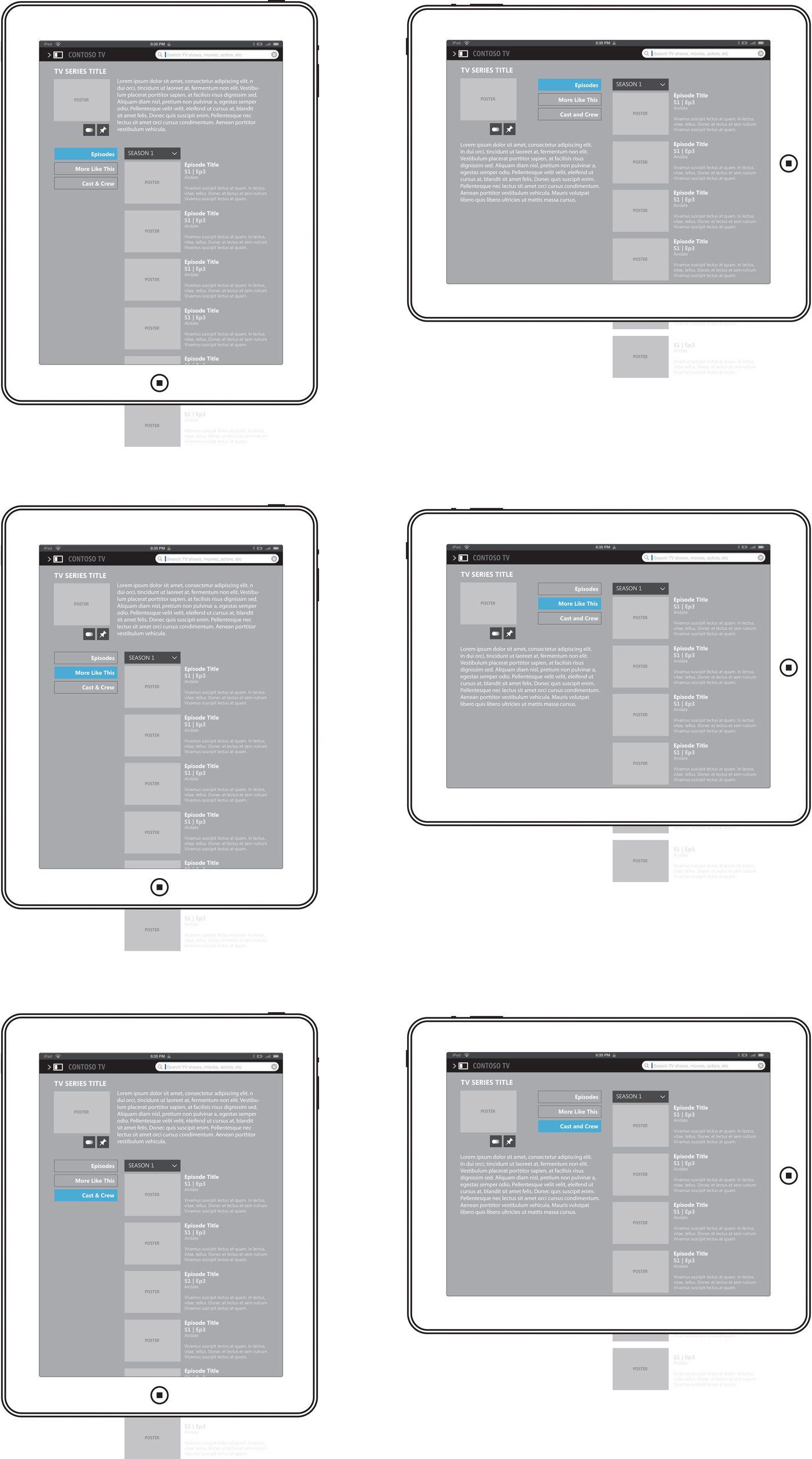 Microsoft Mediaroom Mobile by Marcela Cabrera at Coroflot.com