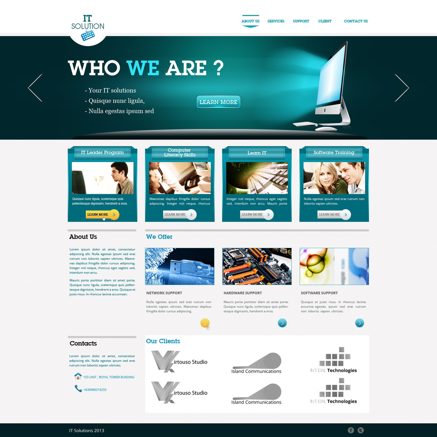 It Solutions Website Template Free It Solutions Website Template Free