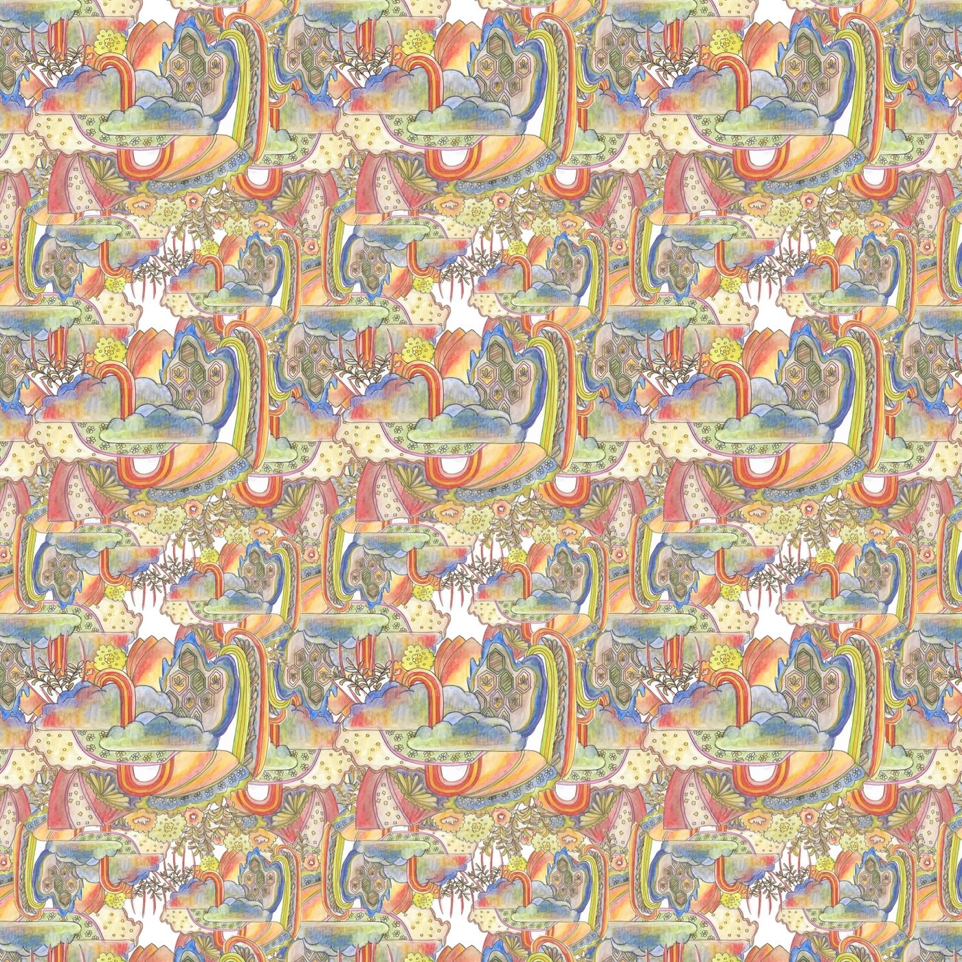 Trippy Repeating Patterns Trippy Textile Repeat by Nicole Capoccitti at Coroflot.com