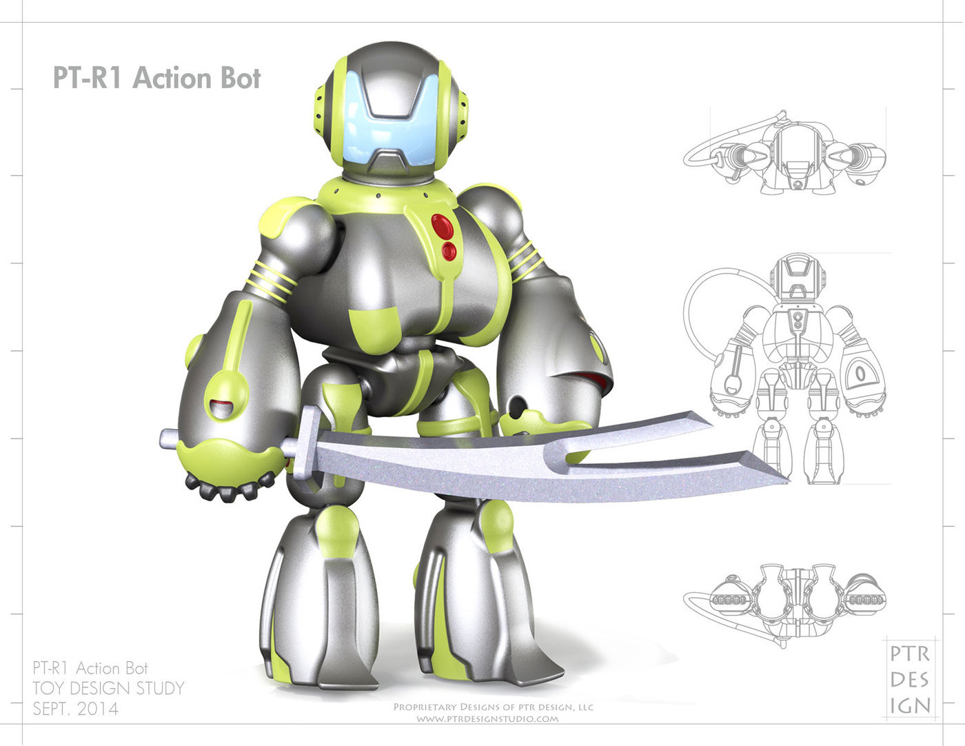 PT-R1 Action Bot Toy Study by Peter Ragonetti at Coroflot.com