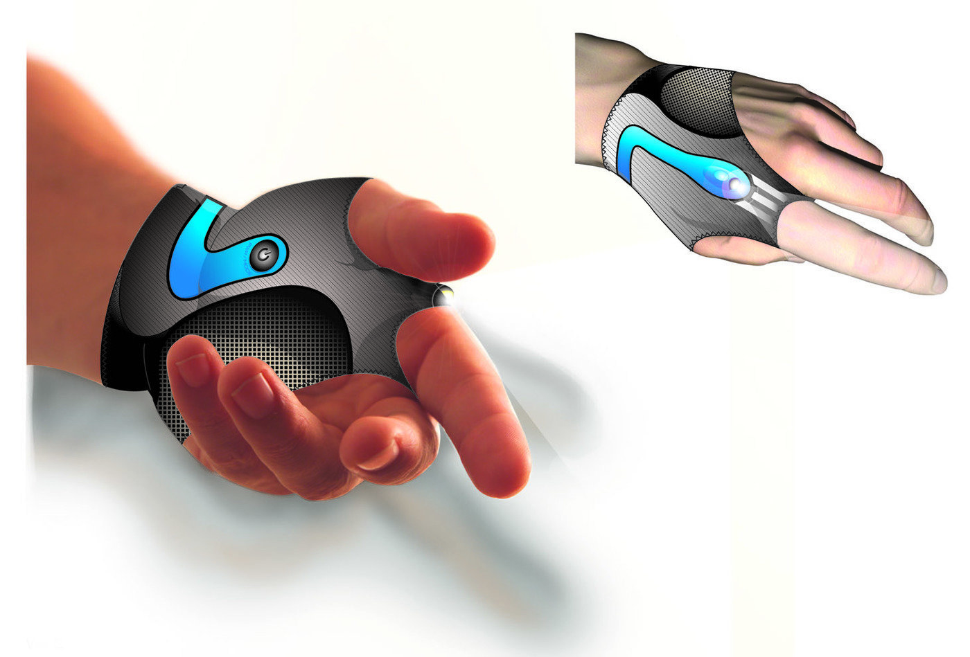 Adidas wearable electronics lighted running glove by Steven F. Smith at