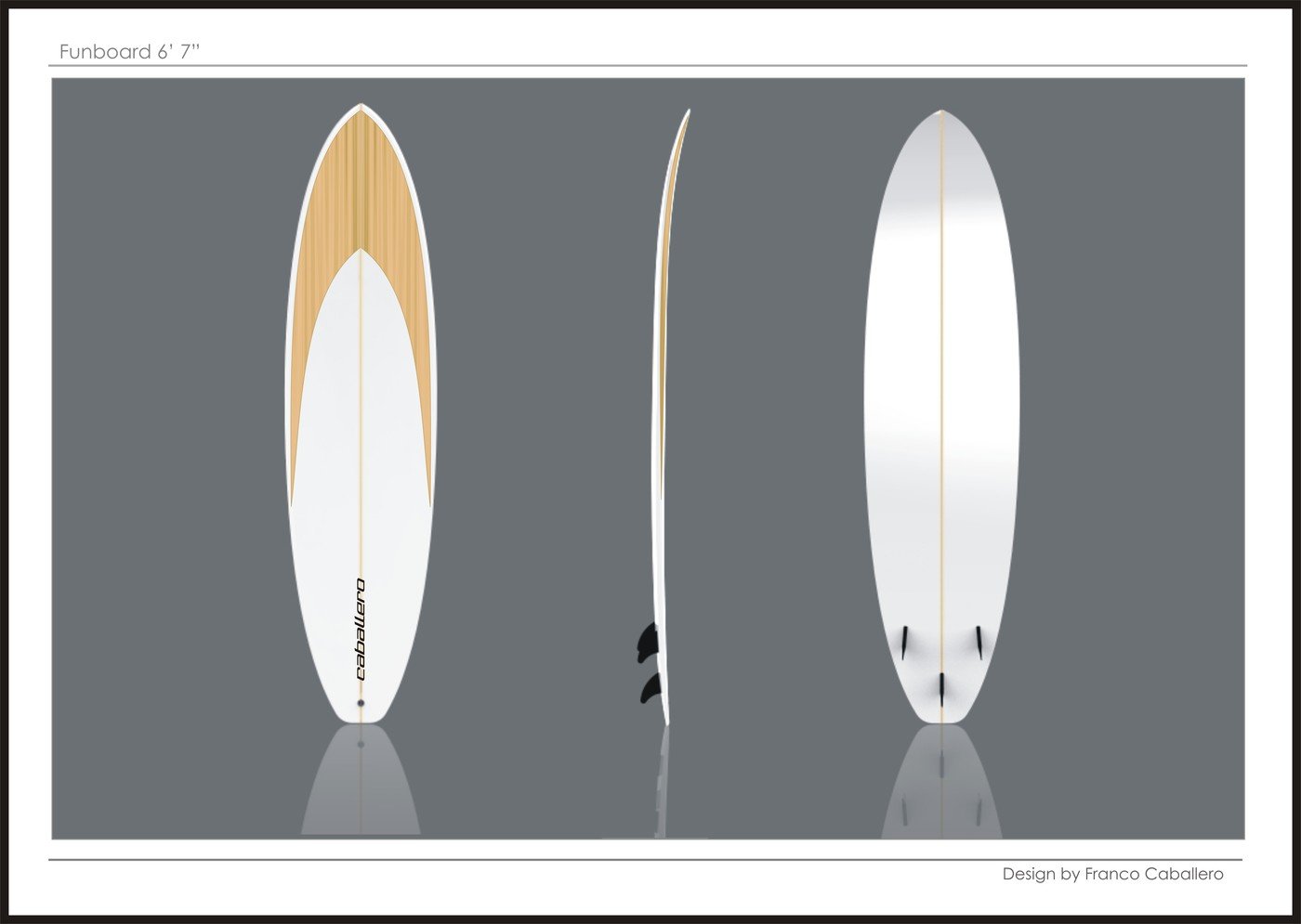 Surfboard Industrial design by Franco Caballero at